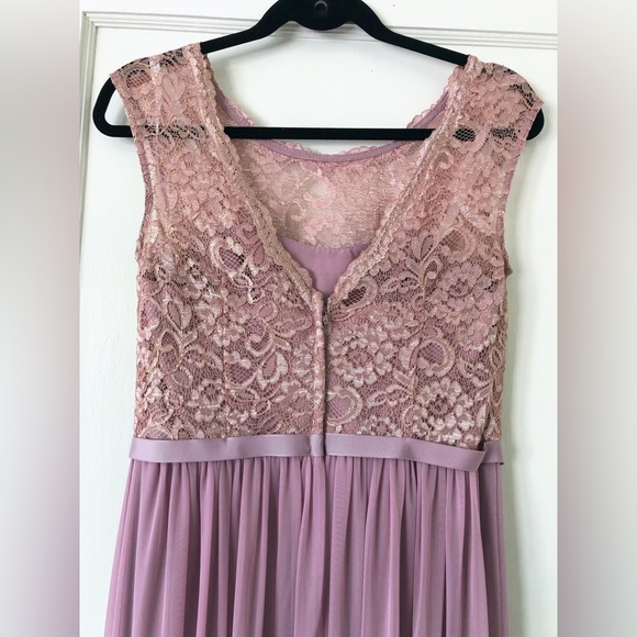 Rose gold lace and lavender dress - Picture 5 of 5